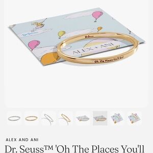 Alex and Ani Gold Dr. Seuss 'Oh The Places You'll Go!' Bracelet